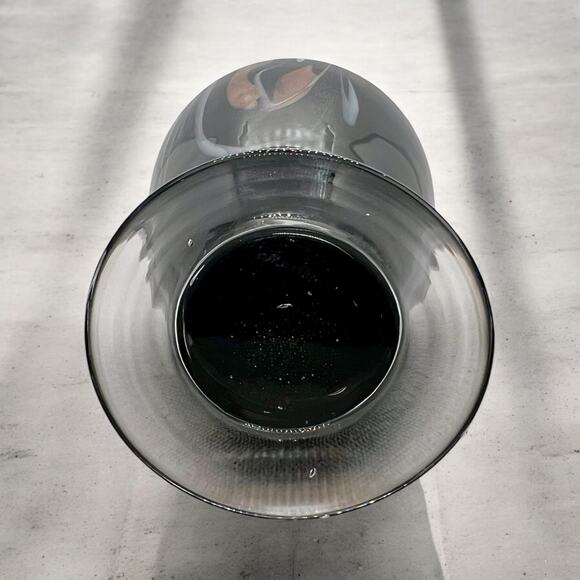 Art Glass Oil Diffuser-La Tee Da-Black Marble Urn-Fragrance Effusion Lamp Bottle - Picture 5 of 7